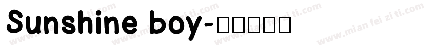 Sunshine boy字体转换